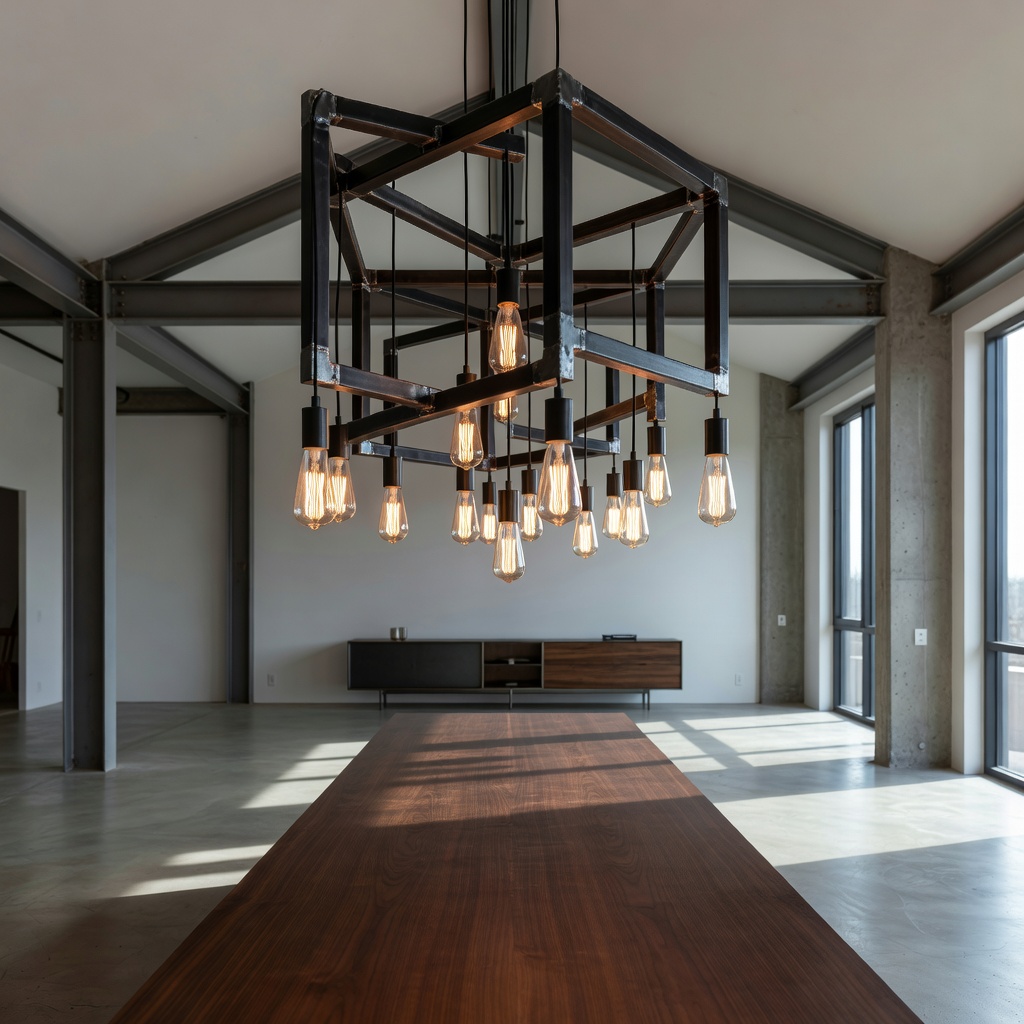 Lámpara industrial chandelier